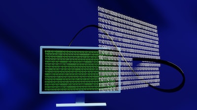 Computer monitor displaying database code representing WordPress database optimization, SQL cleanup and performance tuning