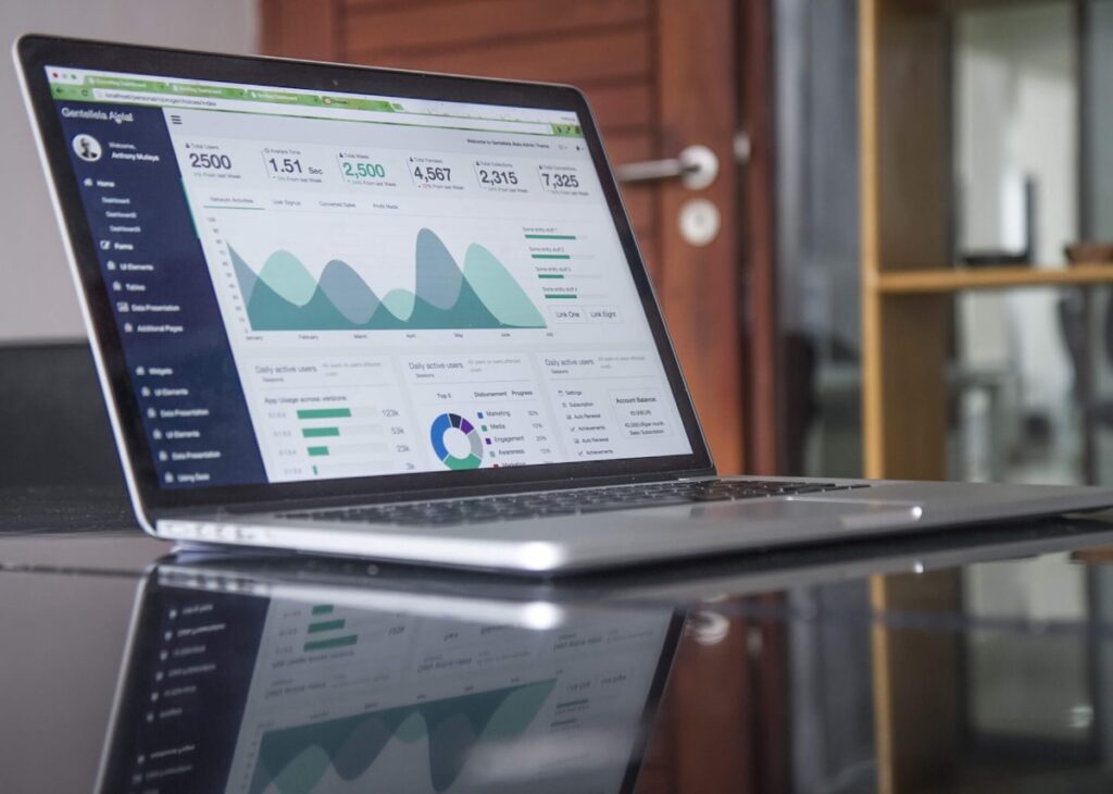 Performance dashboard and analytics representing WordPress INP optimization